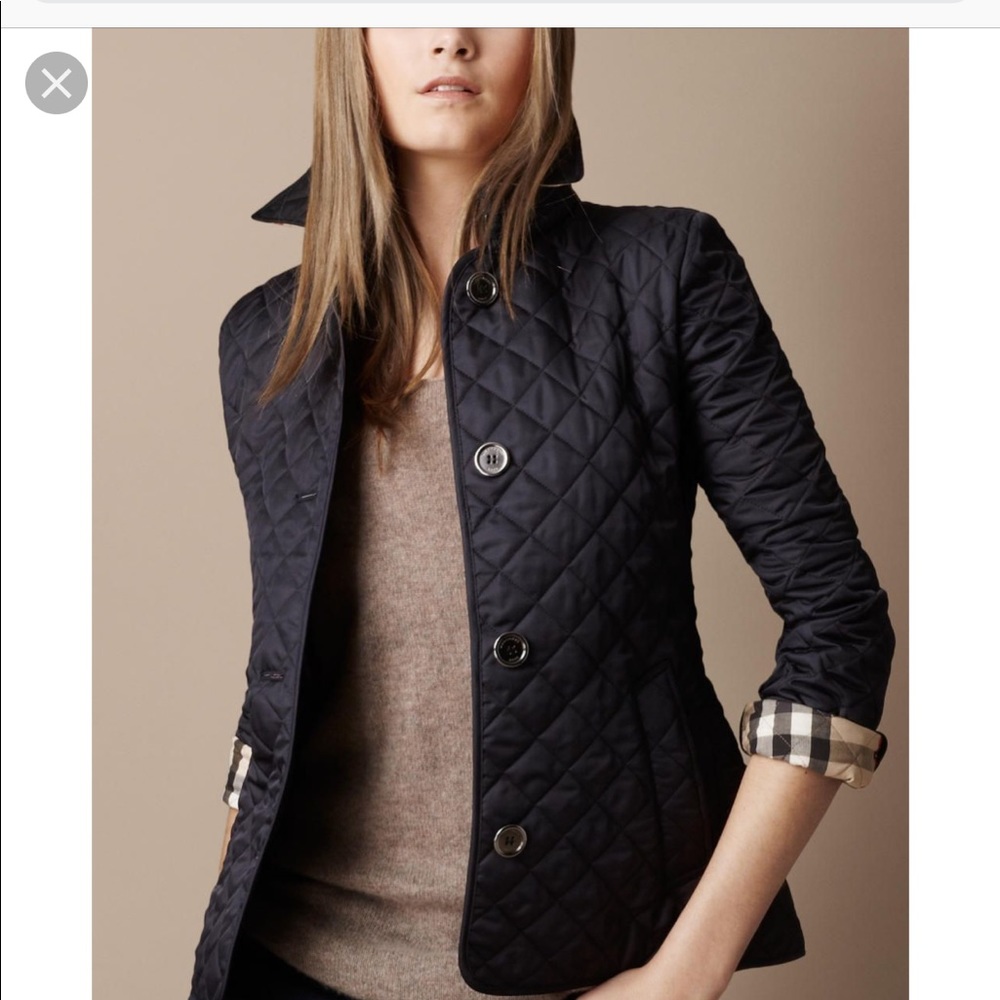 Black Burberry Brit Coat EUC- size large